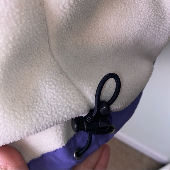 L.L. Bean Fleece Lined Purple Zip Up Vest Size Large - Picture 7 of 8